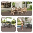 Thumbnail 4 de Laneetal Suelo de WPC Exterior para Jardín 🌿 6 Piezas 30x60 cm