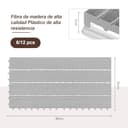 Thumbnail 6 de Laneetal Suelo de WPC Exterior para Jardín 🌿 6 Piezas 30x60 cm