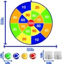 Thumbnail 1 de Lbsel Tablero de Dardos Grande para Niños 🎯 65cm