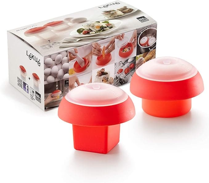 Lékué Kit 2 Moldes para Cocer Huevos en Microondas 🍳