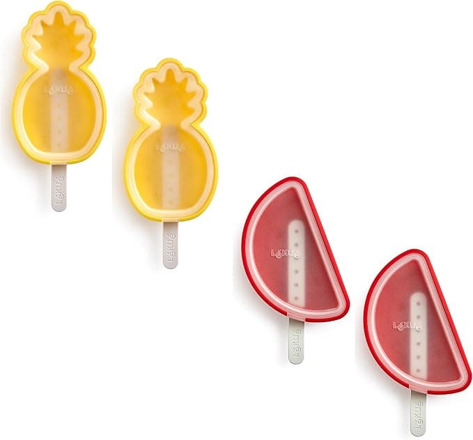 Lékué Pack 4 Moldes de Helado Frutas Tropicales 🍍