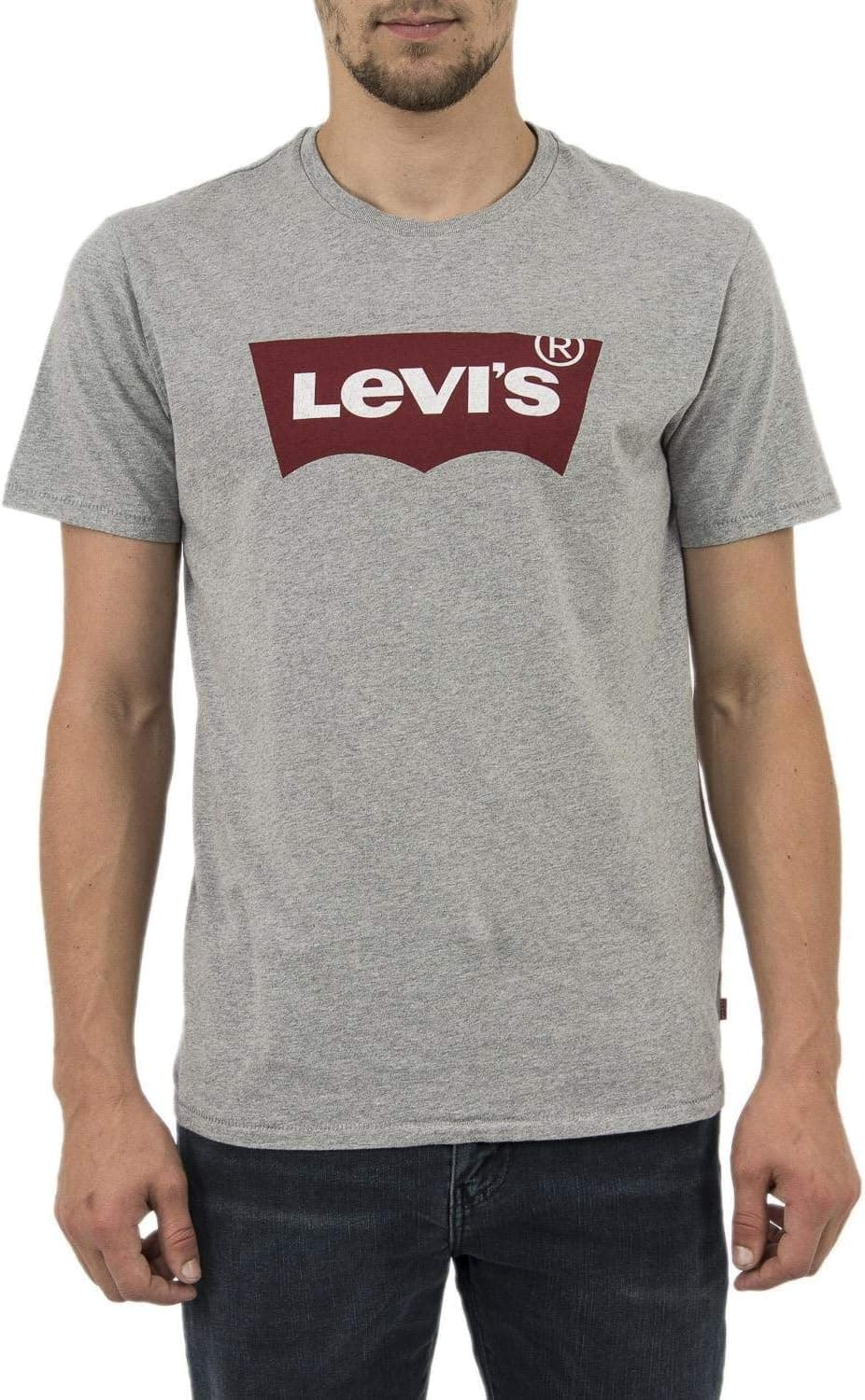Imagen de Levi's Camiseta Gráfica Cuello Redondo, Gris, M 👕 en OfertitasTOP