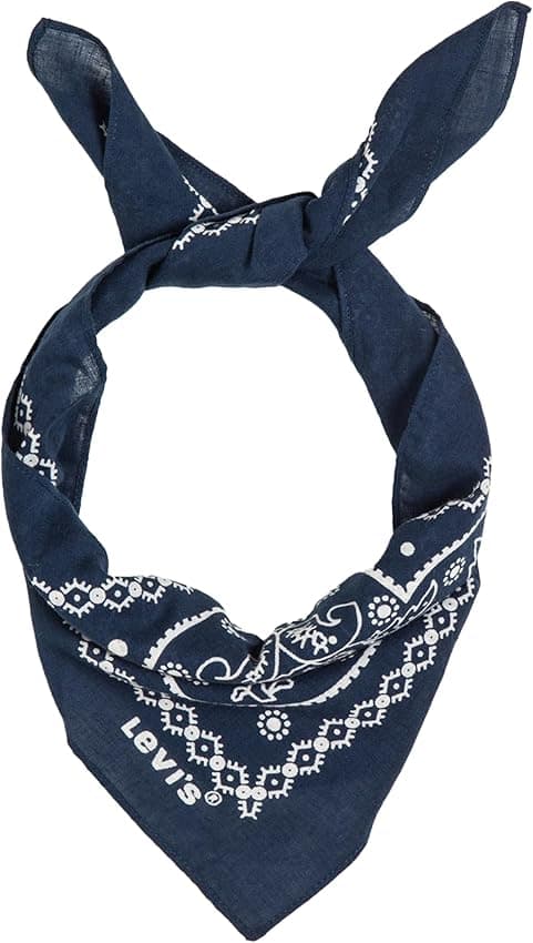 Levi's Paisley Bandana para Hombre, Chal Azul 🌊