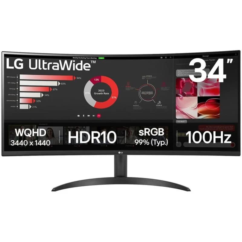 Imagen de LG 34WR50QK‑B 34" UltraWide QHD 100 Hz FreeSync Curvo 📺 en OfertitasTOP