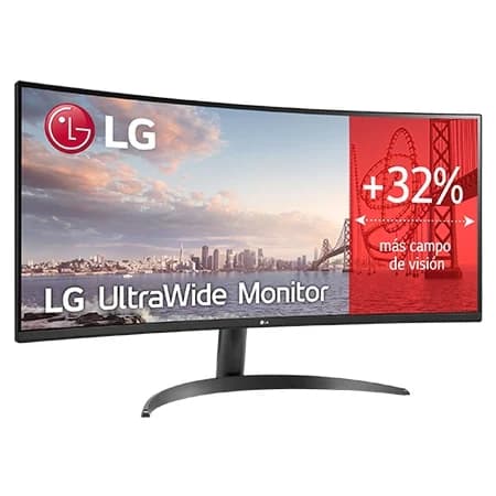 Imagen de LG 34WR50QK-B Outlet monitor UltraWide 34" curvo, 100 Hz 📺 en OfertitasTOP