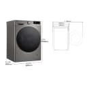 Thumbnail 3 de LG F4WR7010AGS lavadora 10 kg 1400 rpm vapor