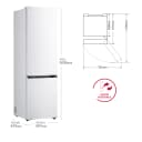 Thumbnail 1 de LG GBBSJ20DSW Frigorífico Combi DoorCooling+ 2,03 m 🧊