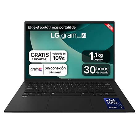 Imagen de LG gram 14Z90T 14" 1.120 g, 32 GB RAM, 2 TB SSD 💻 en OfertitasTOP