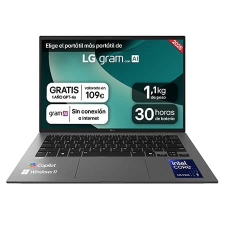 Imagen de LG gram 14Z90T 14" 16 GB, 1 TB SSD 💻 en OfertitasTOP