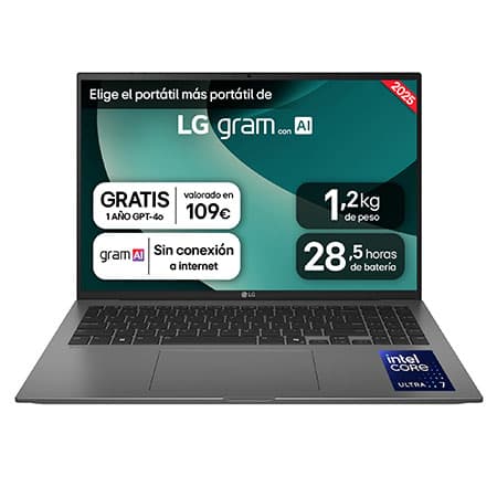 Imagen de LG gram 16Z90TL 16" WQXGA, 32 GB, 1 TB 💻 en OfertitasTOP