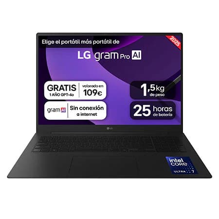 Imagen de LG gram pro 17Z90TR Portátil 17" — 1 TB SSD 💻 en OfertitasTOP