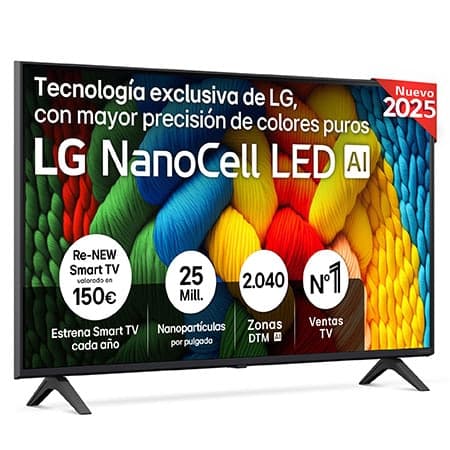Imagen de LG NANO80 43NANO80A6B 43" 4K NanoCell 2025 📺 en OfertitasTOP