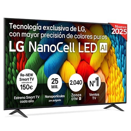 Imagen de LG NANO80 75" NanoCell 4K 2025 — Smart TV 📺 en OfertitasTOP