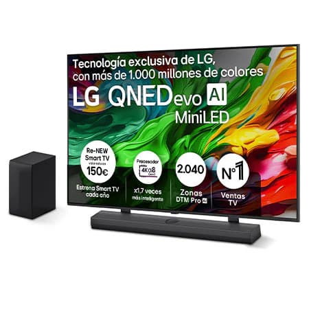Imagen de LG QNED85 65" QNED evo MiniLED 4K 2025 + barra y soporte 📺 en OfertitasTOP
