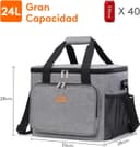 Thumbnail 2 de Lifewit Bolsa Térmica Porta Alimentos 24L 🧊 Para Trabajo y Playa