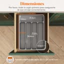 Thumbnail 3 de Lifewit Organizador de Cuberteros con Tapa 🥄 - 5 Compartimentos