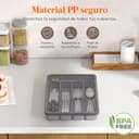 Thumbnail 4 de Lifewit Organizador de Cuberteros con Tapa 🥄 - 5 Compartimentos