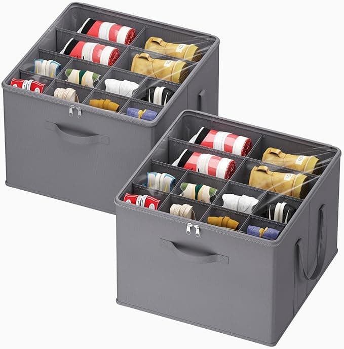 Lifewit Organizador de zapatos plegable con cubierta transparente 👠