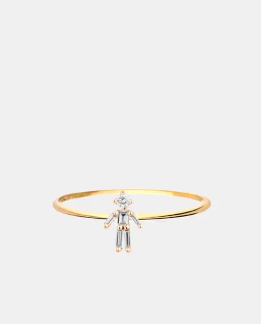 Imagen de Little Ones Anillo Iconic Niño de oro y diamantes ✨ en OfertitasTOP