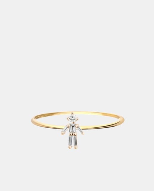 Imagen de Little Ones Anillo Iconic Niño de Oro y Diamantes ✨ en OfertitasTOP