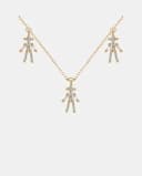 Thumbnail principal de Little Ones Collar Iconic Niños en Oro con Diamantes ✨