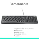 Thumbnail 7 de Logitech K120 Teclado USB QWERTY Español — Resistente a salpicaduras 💻