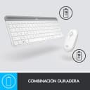 Thumbnail 1 de Logitech MK470 Slim Combo teclado y ratón inalámbricos blanco 🖱️