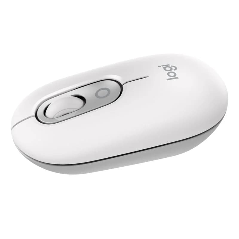 Imagen de Logitech Pop Mouse Blanco — ratón inalámbrico compacto 🎧 en OfertitasTOP
