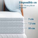 Thumbnail 5 de LUCID Funda para Sobrecolchón 🌙 Transpirable y Antideslizante 120x190