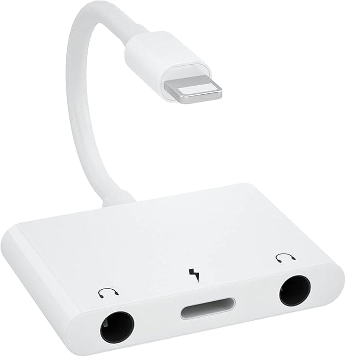 LXJADAP Adaptador iPhone 3 en 1 con Carga y Audio 🎵⚡