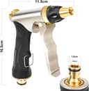 Thumbnail 1 de Mainiusi Alcachofa de jardín metálica con pulverización 👍