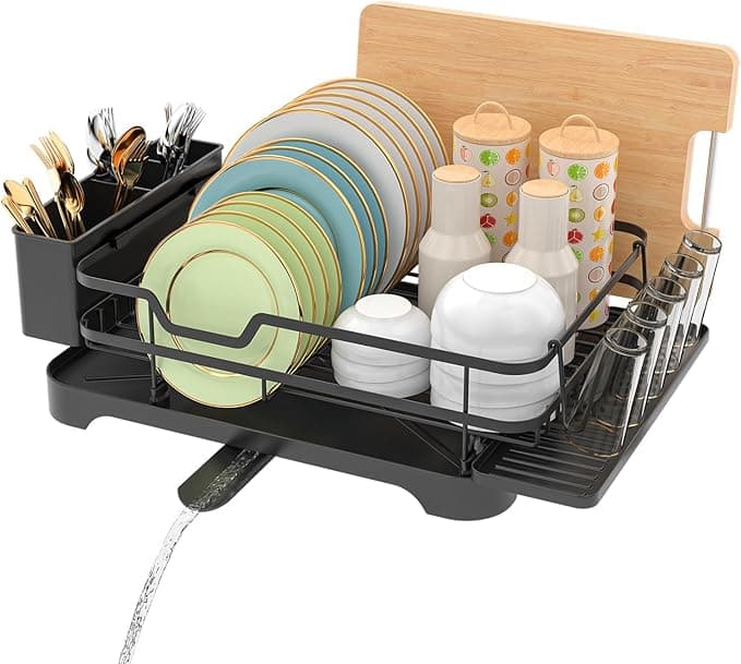 E-MANIS Escurreplatos de una sola capa con bandeja 🍽️