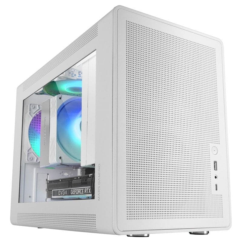 Imagen de Mars Gaming Mc-xps Minitorre microATX blanco con USB-C 📦 en OfertitasTOP