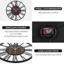 Thumbnail 4 de Mee 2ou Reloj de Pared Vintage & Moderno 🕰️ - 34 a 80 cm para salón, cocina u oficina