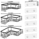 Thumbnail 1 de Menbyci Set de 3 Estantes de Acero Inoxidable para Ducha 🛁