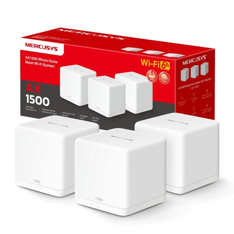 Imagen de Mercusys Halo H60X AX1500 Pack de 3 Wi‑Fi mesh 📶 en OfertitasTOP