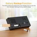 Thumbnail 1 de Mesqool Reloj Despertador Digital Azul con Carga USB y Funciones