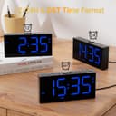 Thumbnail 4 de Mesqool Reloj Despertador Digital Azul con Carga USB y Funciones