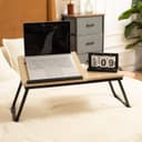 Thumbnail 1 de MEUBLE COSY Mesa Plegable para Portátil y Sofá 🖥️ Roble y Negro