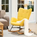 Thumbnail 3 de MEUBLE COSY Silla Mecedora Relax Amarillo para Lactancia 🪑