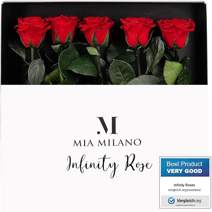 Mia Milano Rosa Preservada en Caja 🎁 Regalo San Valentín