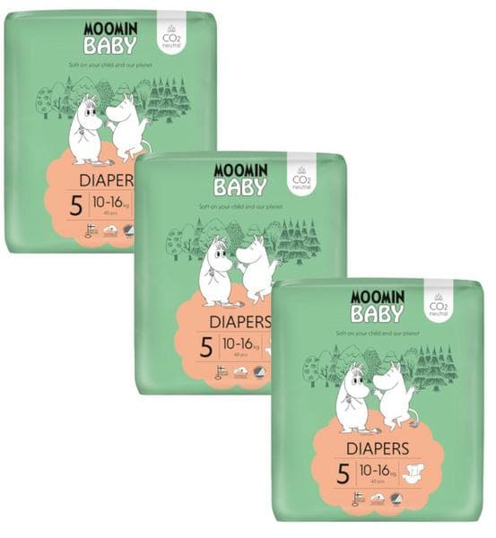 Imagen de Moomin Baby Pañales talla 5 3x40 uds en OfertitasTOP