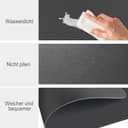 Thumbnail 3 de MORROLS Juego de 6 Manteles Individuales de Cuero🧵  
Lavables, Antideslizantes, 42x30 cm, Gris Oscuro