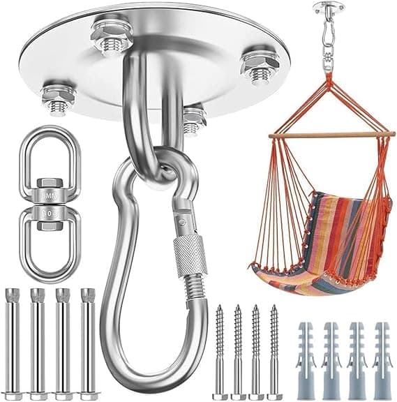 Morzejar Gancho Giratorio 360° para Hamacas 🪂