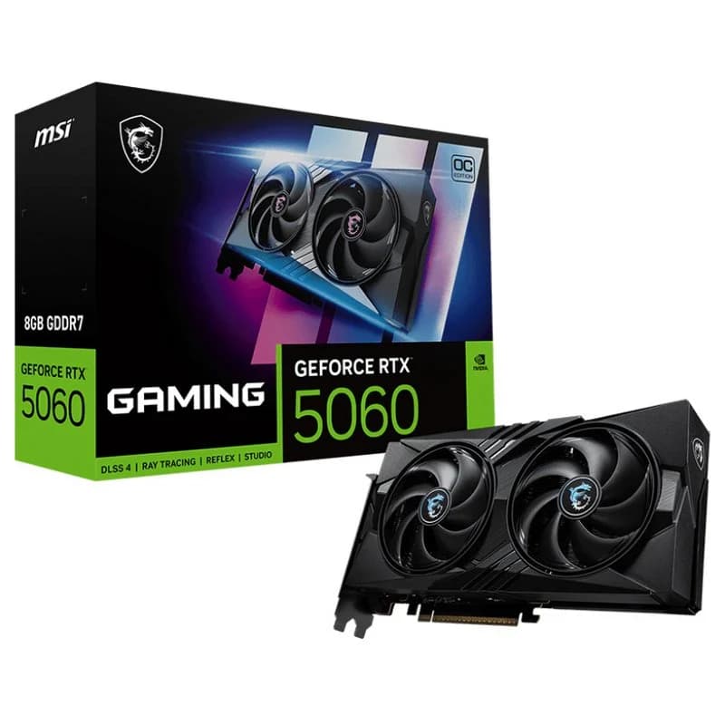Imagen de MSI GeForce RTX 5060 Gaming OC 8 GB GDDR7 tarjeta gráfica 📷 en OfertitasTOP