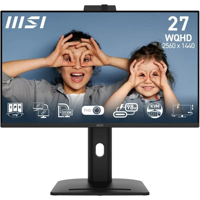 Imagen de MSI Pro MP275QPDG 27" QHD 100 Hz IPS con cámara y USB-C 📺 en OfertitasTOP