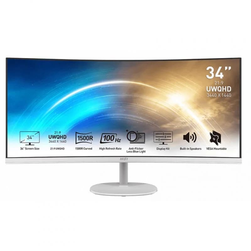 Imagen de MSI PRO MP341CQW 34" LED Curvo UWQHD 100Hz Monitor 📺 en OfertitasTOP