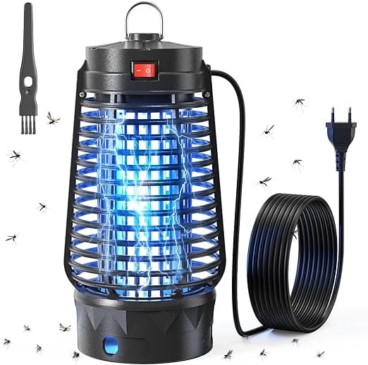 NIIYACO Lampara Antimosquitos ⚡ 12W, IPX4, Interior y Exterior