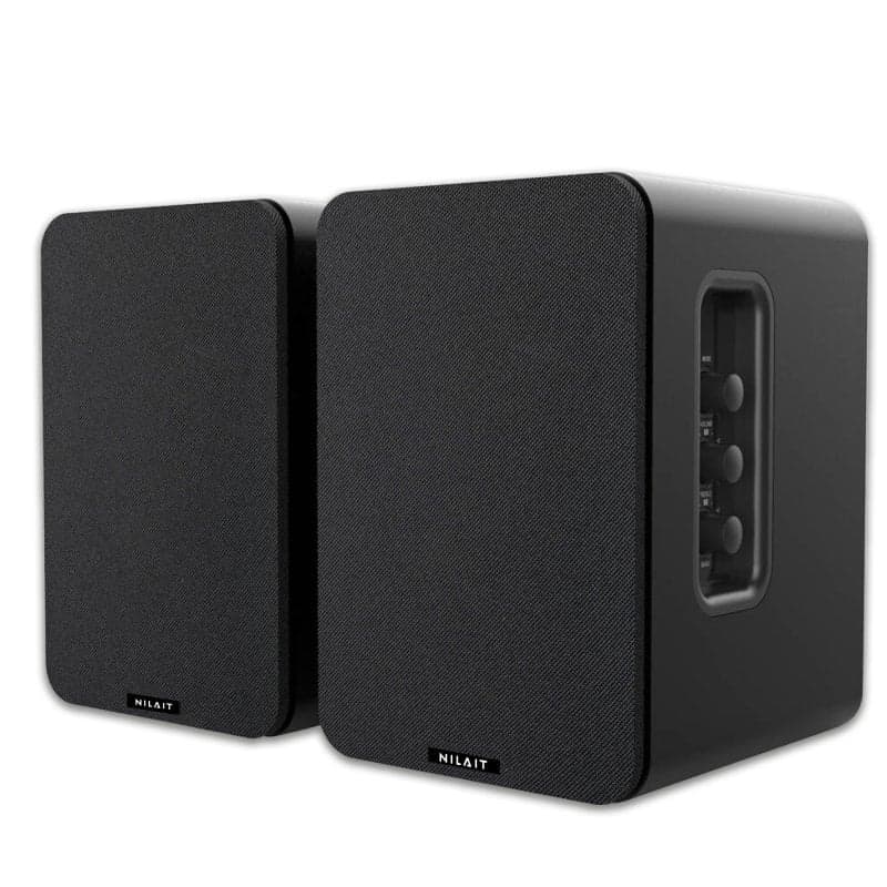 Imagen de Nilait Hiphoniq Altavoces Bluetooth madera 80 W negros 📻 en OfertitasTOP