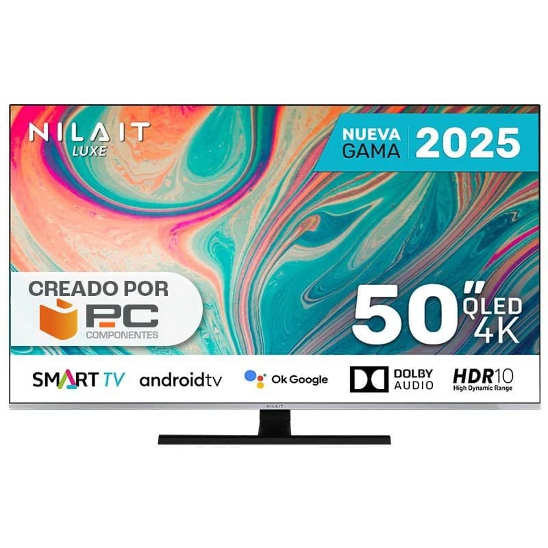 Imagen de Nilait Luxe 50" QLED 4K UHD TV con Dolby Atmos y VRR 🎥 en OfertitasTOP